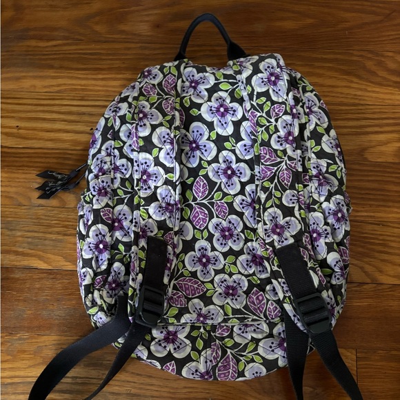 Vera Bradley Purple Patterned Backpack - Picture 2 of 5